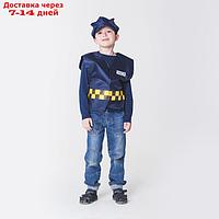 Детский карнавальный костюм "Таксист", р-р 32-34, 5-10 лет