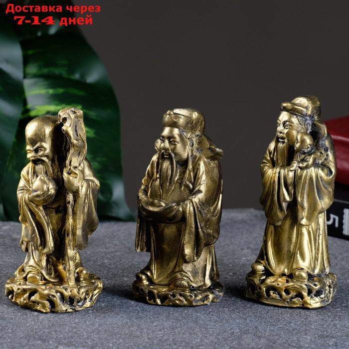 Набор фигур "Три восточных старца" состаренное золото - фото 4 - id-p216947536