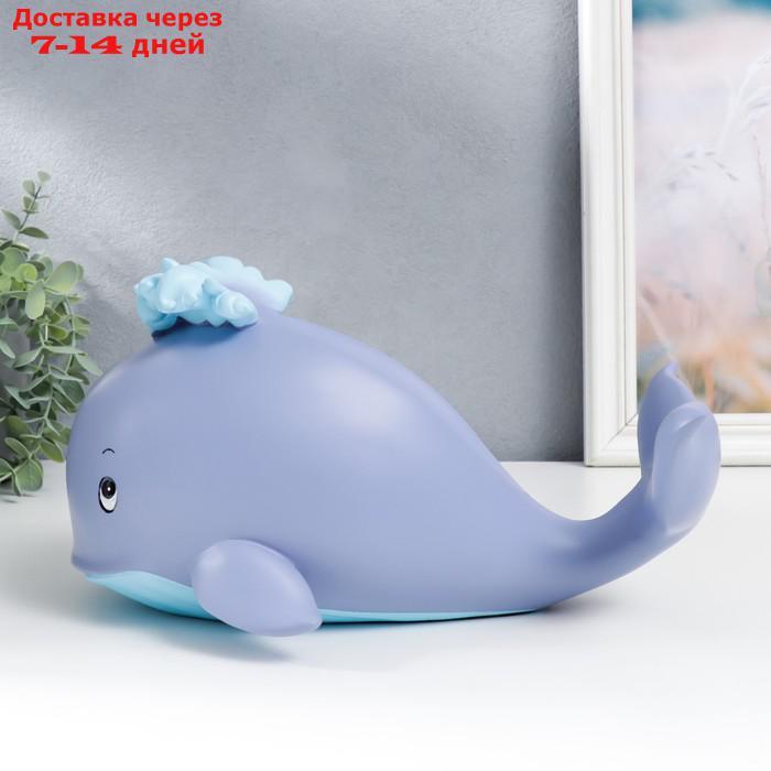 Сувенир полистоун подставка под бутылку "Голубой кит" 14,5х18х27 см - фото 2 - id-p216947576