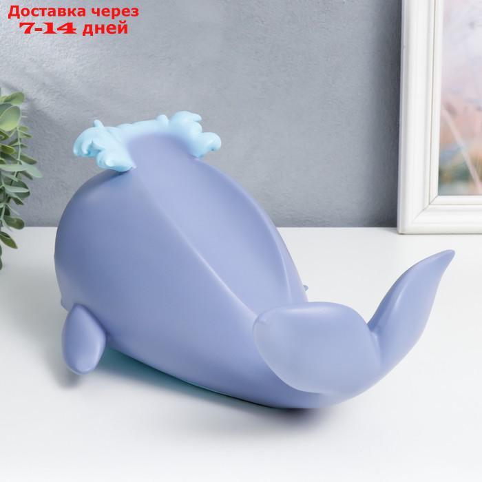 Сувенир полистоун подставка под бутылку "Голубой кит" 14,5х18х27 см - фото 7 - id-p216947576