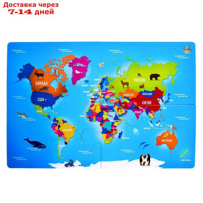 IQ-ZABIAKA Развивающий набор "Карта мира флаги и столицы" - фото 2 - id-p216946247