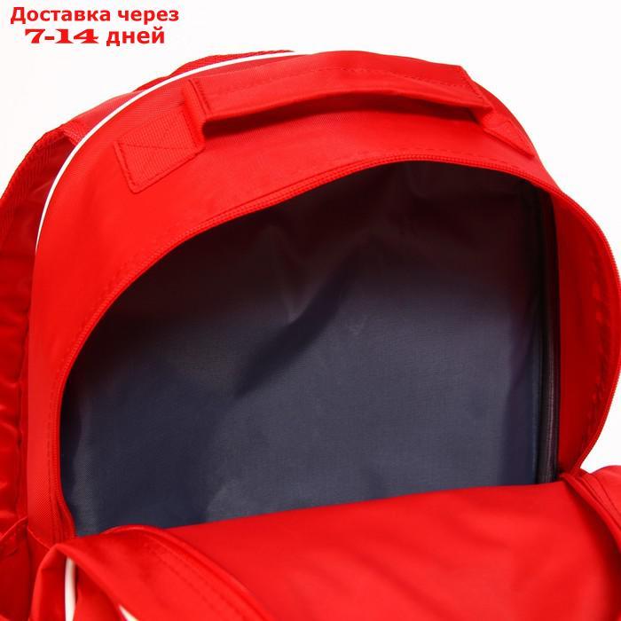 Рюкзак школьный с эргономической спинкой Мстители "Марвел", 37*26*13 см, красный - фото 4 - id-p216947630