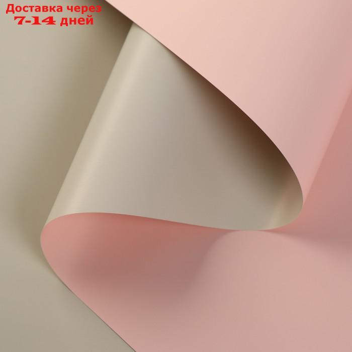 Пленка матовая для цветов двухсторонняя "Зефир", чайная роза - кремовый, 57 см х 10 м м - фото 1 - id-p216943471