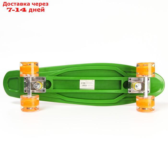 Пенниборд "Gravity Falls" 56 х 16 см, колеса световые PU 60х45 мм, ABEC 7, цвет зеленый - фото 4 - id-p216947827