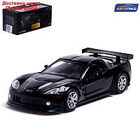 Машина металлическая CHEVROLET CORVETTE C6-R, 1:32, открываются двери, инерция, цвет чёрный