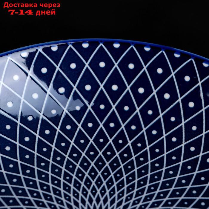 Тарелка глубокая Доляна "Бодом", d=21 см, цвет синий - фото 3 - id-p216947875