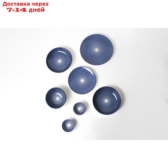 Тарелка глубокая Доляна "Бодом", d=21 см, цвет синий - фото 6 - id-p216947875