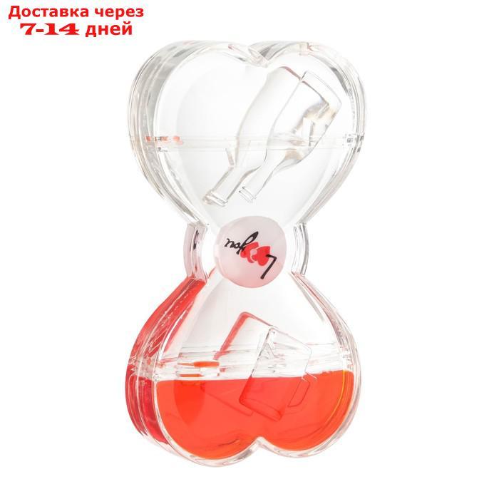 Гелевые песочные часы, 14.8х6.5 см, с мигающим шариком, красные - фото 4 - id-p216946548