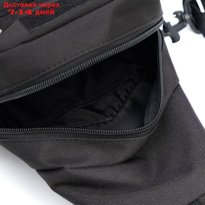 Рюкзак трекинговый с держателем для бутылки черный - фото 4 - id-p216947976