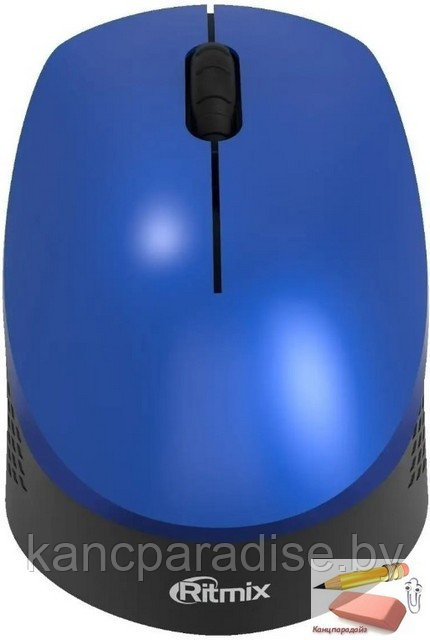 Мышь оптическая беспроводная Ritmix RMW-502, USB, blue, арт.RMW-502 BLUE - фото 3 - id-p217327269