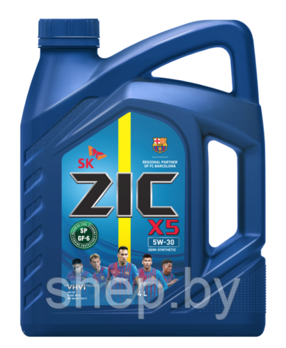 Моторное масло ZIC X5 5W30 4L - фото 1 - id-p217327443