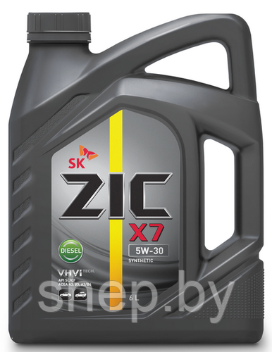 Моторное масло ZIC X5 5W30 6L - фото 1 - id-p217327485