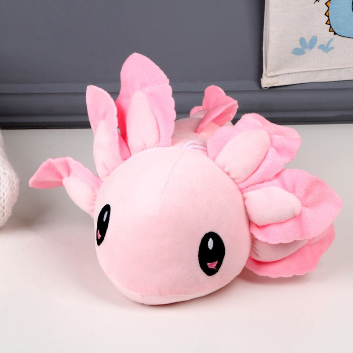 Мягкая игрушка «Аксолотль», 35 см, цвет розовый - фото 3 - id-p217328328