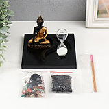 Сад Дзен "Будда с камнями" песочные часы 1,3х15х15 см, фото 4