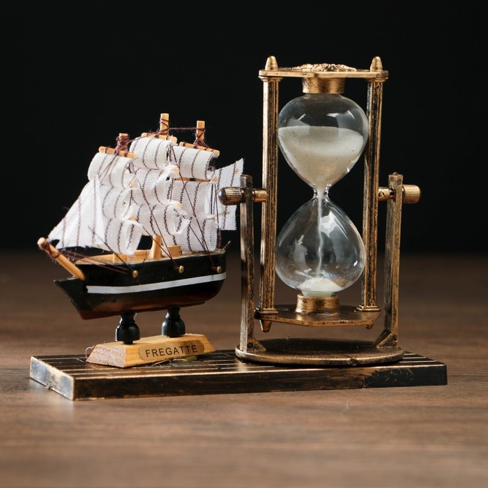 Песочные часы "Фрегат", сувенирные, 15.5 х 6.5 х 12.5 см, микс - фото 7 - id-p217328559