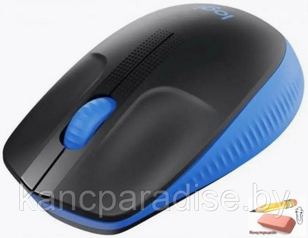 Мышь оптическая беспроводная Logitech Wireless Mouse M190 - grey, USB, синяя, арт.L910-005905 - фото 2 - id-p217328611