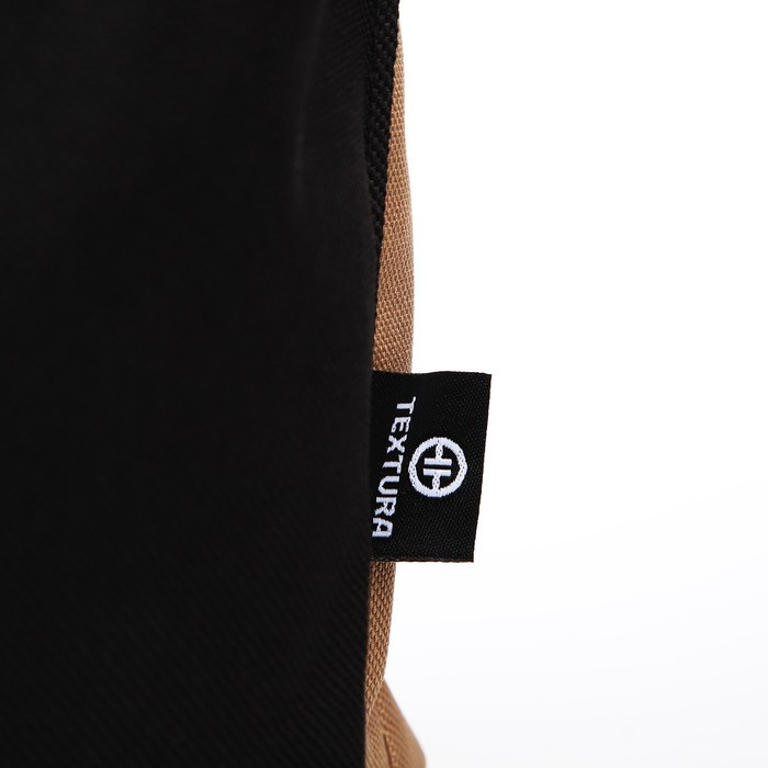 Рюкзак TEXTURA, отд на молнии, н/карман, бежевый/черный карман - фото 3 - id-p217328765