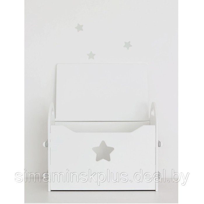 Сундук для игрушек «Звезда», цвет белый - фото 2 - id-p217328830