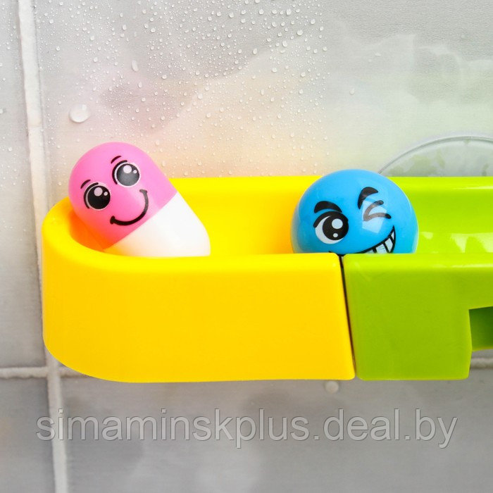 Игрушка водная горка для игры в ванной, конструктор, набор на присосках «Утиный аквапарк» - фото 5 - id-p217328862