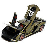Машина металлическая «Купе», 1:24, открываются двери, капот, багажник, инерция, цвет зеленый, фото 5