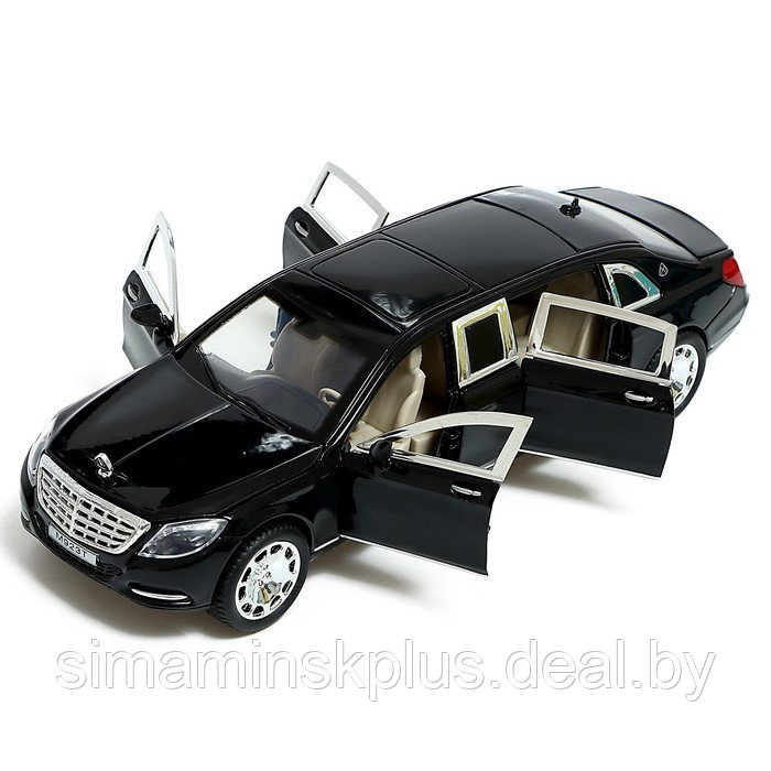 Машина металлическая «Лимузин», 1:24, открываются двери, капот, багажник, цвет черный - фото 7 - id-p217328957