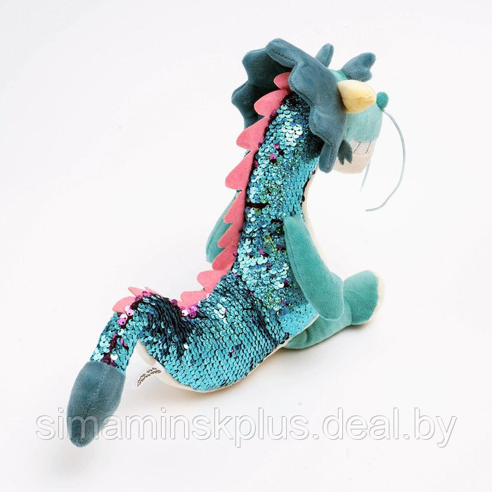 Мягкая игрушка "Дракон", 22,5 см, цвет голубой - фото 4 - id-p217329063