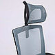 Кресло поворотное CHRISTOPHER, ткань/сетка, черный+серый, фото 9