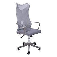 Кресло поворотное ABRAHAM, ткань/сетка, серый+серый
