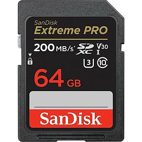Карта памяти SanDisk Extreme PRO SDSDXXU-064G-GN4IN SDXC Memory Card 64Gb UHS-I U3 Class10 V30