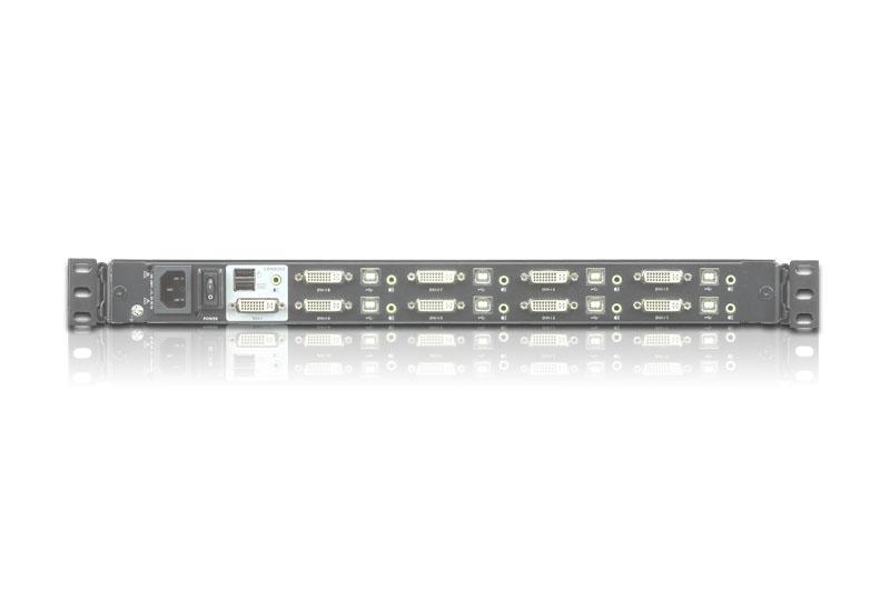 Квм переключатель ATEN Single Rail 8-Port DVI FHD LCD KVM Switch - фото 1 - id-p217333152