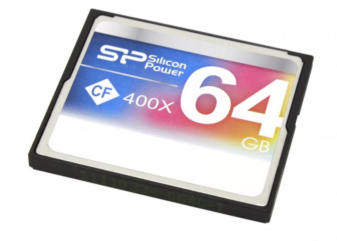 Карта памяти Silicon Power SP064GBCFC400V10 CompactFlash Card 64Gb 400x - фото 1 - id-p217333204