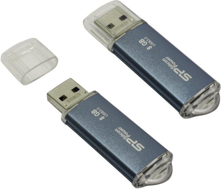 Накопитель Silicon Power Marvel M01 SP008GBUF3M01V1B USB3.0 Flash Drive 8Gb (RTL) - фото 1 - id-p217333289