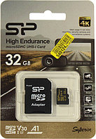 Карта памяти Silicon Power SP032GBSTHDV3V1GSP microSDXC Memory Card 32Gb UHS-I U3 V30 A1 + microSD-- SD