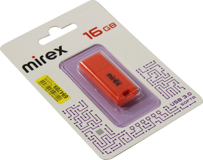 Накопитель Mirex Softa Orange 13600-FM3SOR16 USB3.0 Flash Drive 16Gb (RTL) - фото 1 - id-p217333293