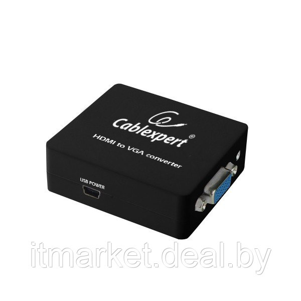 Преобразователь сигнала Cablexpert DSC-HDMI-VGA-001 (HDMI -> VGA) - фото 2 - id-p217334541