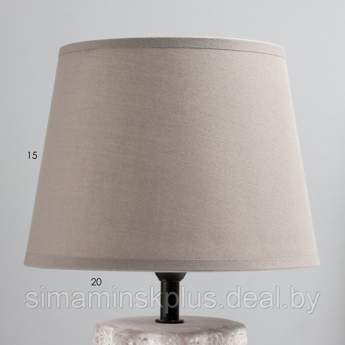 Настольная лампа "Сан" E14 40Вт серый 20х20х33 см - фото 3 - id-p217334724