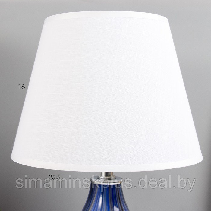 Настольная лампа "Фьюжн" E14 40Вт синий 25х25х39 см - фото 3 - id-p217334732