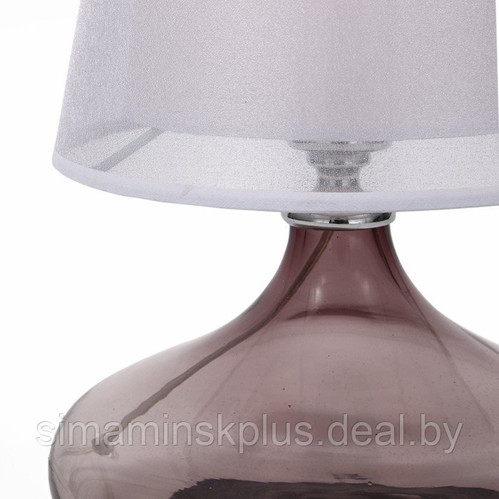 Настольная лампа AMPOLLA, 60Вт E27, цвет хром, розовый - фото 2 - id-p217334736