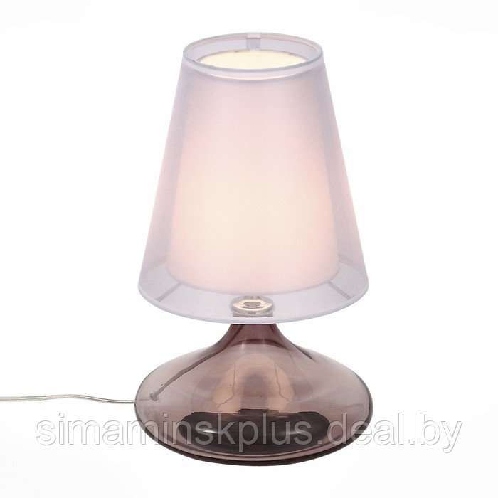 Настольная лампа AMPOLLA, 60Вт E27, цвет хром, розовый - фото 3 - id-p217334736