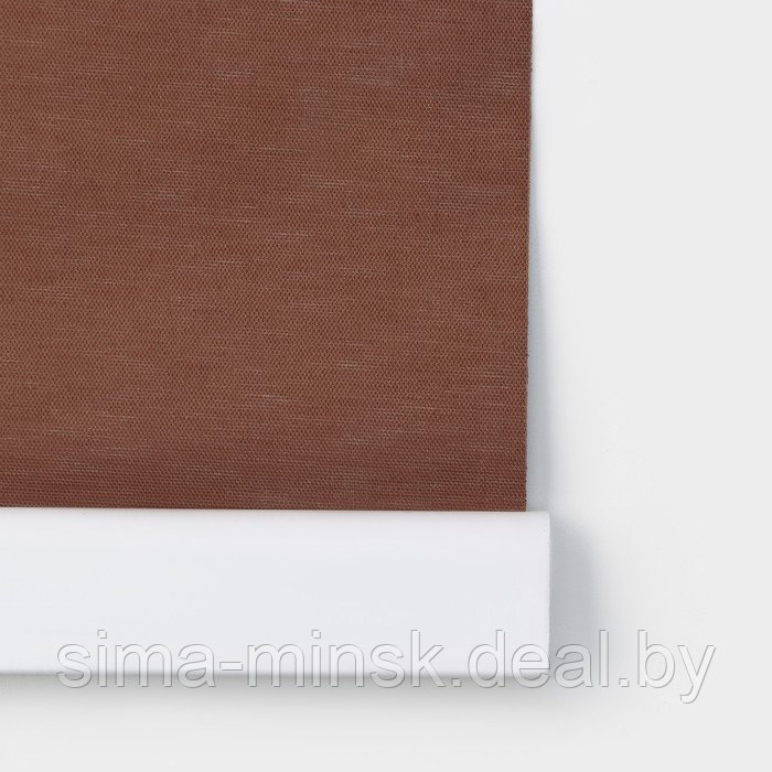 Штора рулонная блэкаут 90х250 см "Нюд" цвет шоколад - фото 5 - id-p217334928