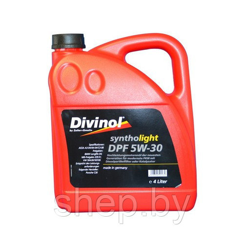 Моторное масло DIVINOL SYNTHOLIGHT DPF 5W-30 4L - фото 1 - id-p217334992