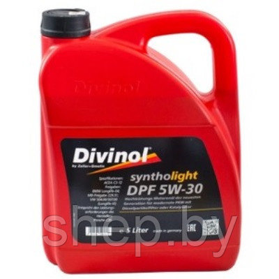 Моторное масло DIVINOL SYNTHOLIGHT DPF 5W-30 5L - фото 1 - id-p217334993