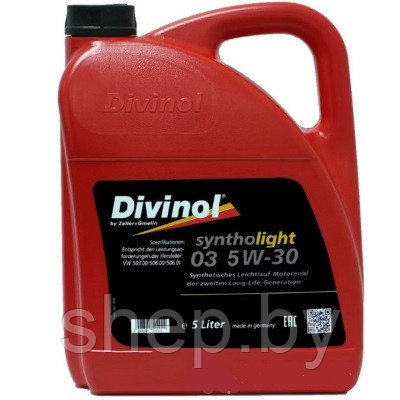 Моторное масло DIVINOL SYNTHOLIGHT 03 5W-30 5L - фото 1 - id-p217334998