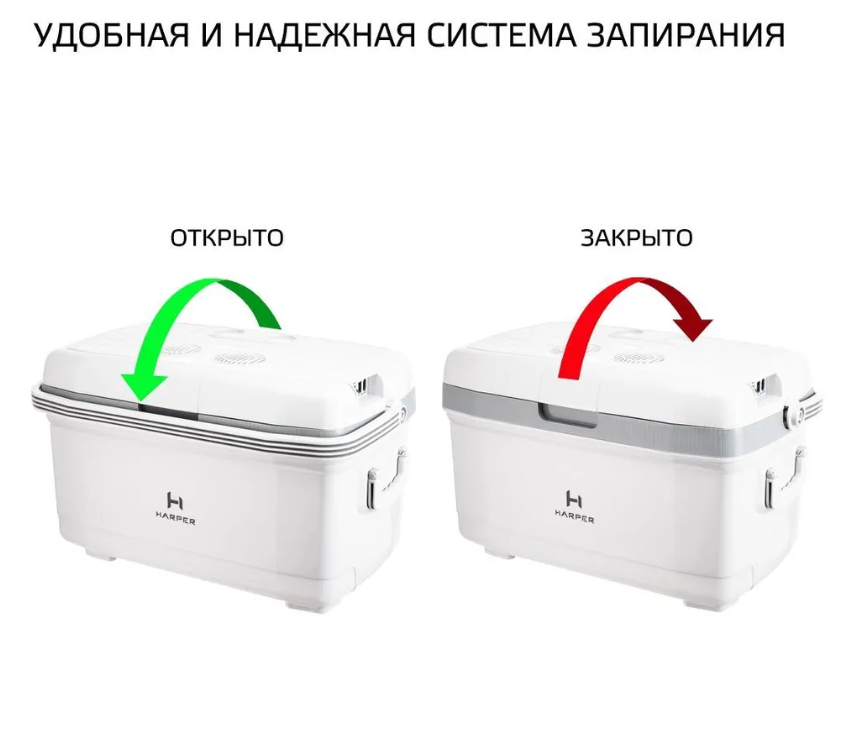 Автохолодильник авто мини холодильник автомобильный термоэлектрический HARPER CBH-145 12 вольт маленький - фото 8 - id-p205479964