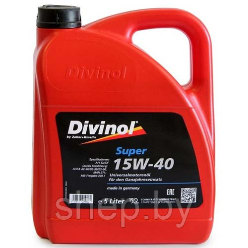Моторное масло DIVINOL SUPER 15W-40 5L - фото 1 - id-p217335009
