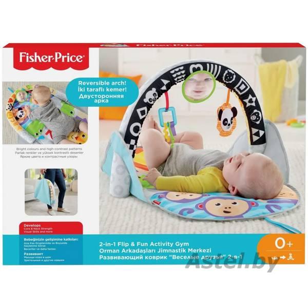 Развивающий коврик Fisher-Price FXC14 Друзья из джунглей (Двусторонний, складной) - фото 5 - id-p217335019