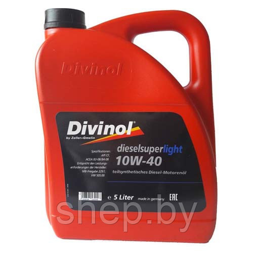 Моторное масло DIVINOL DIESELSUPERLIGHT 10W-40 5L