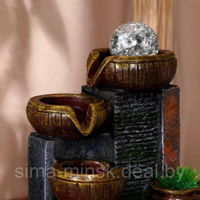 Фонтан "Миней" камни, 15х12,5х24 см (с подсветкой) - фото 2 - id-p217335317