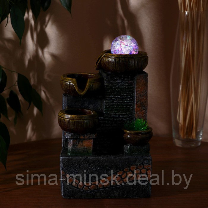 Фонтан "Миней" камни, 15х12,5х24 см (с подсветкой) - фото 3 - id-p217335317