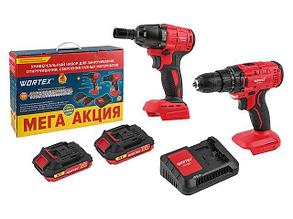 Набор аккум. инструмента WORTEX шуруповерт + гайковерт SET в кор. ALL1 XLT (Аккум. дрель-шур. WORTEX LX BD